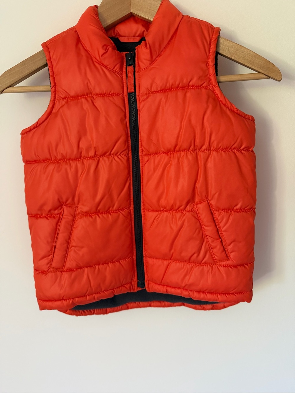 Kids Quilted Puffer Vest - Orange by Old Navy
